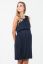 Vorschau: Crepe Umstands- und Stillkleid mit Plissees navy