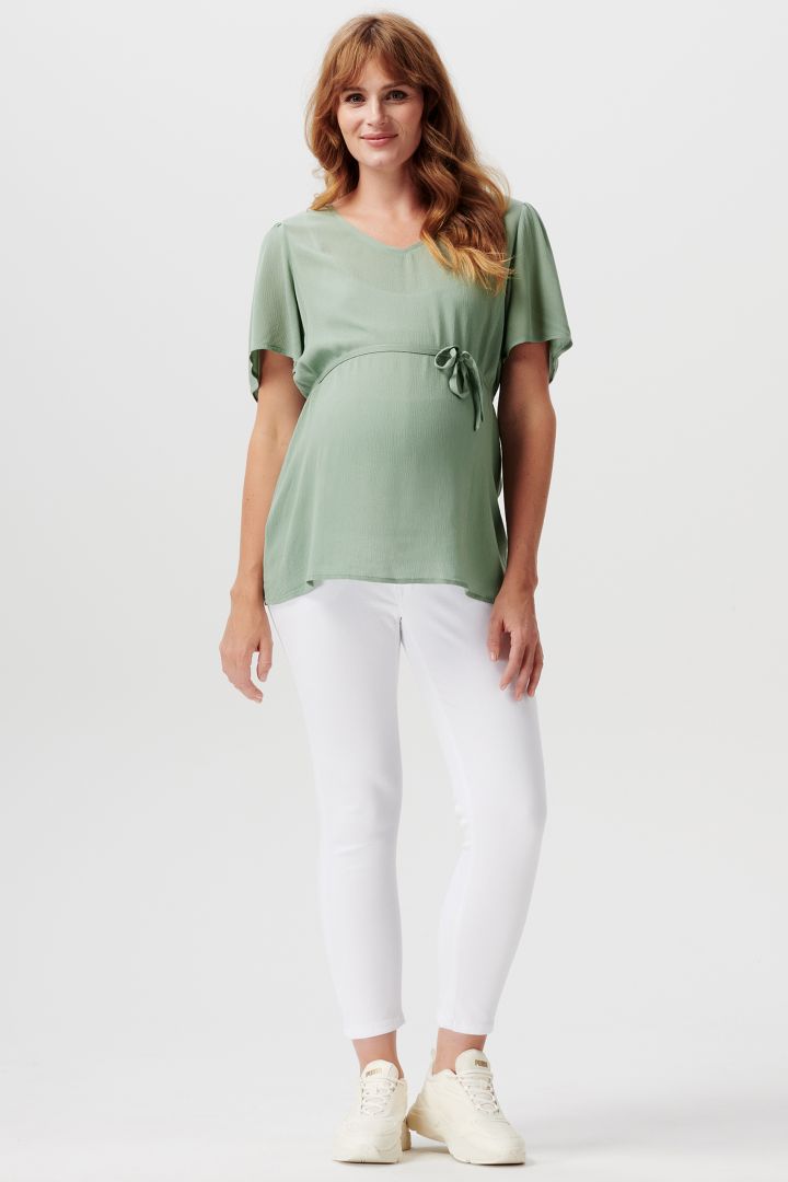 Umstandsbluse salbei