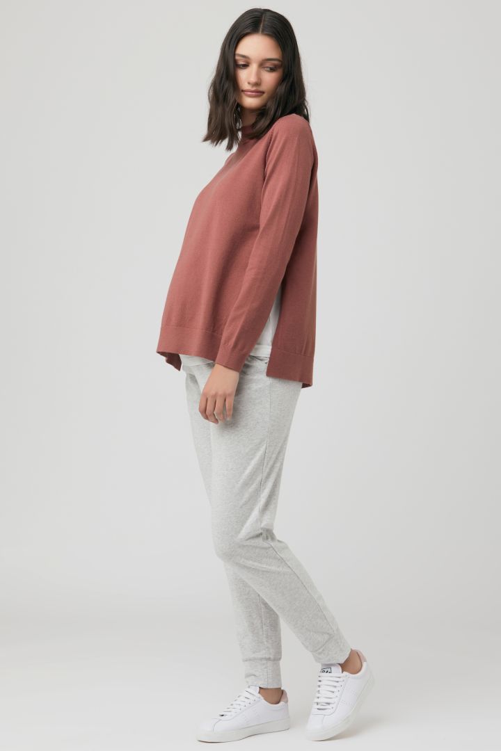 2 in 1 Umstandspullover und Shirt mit Stillöffnung