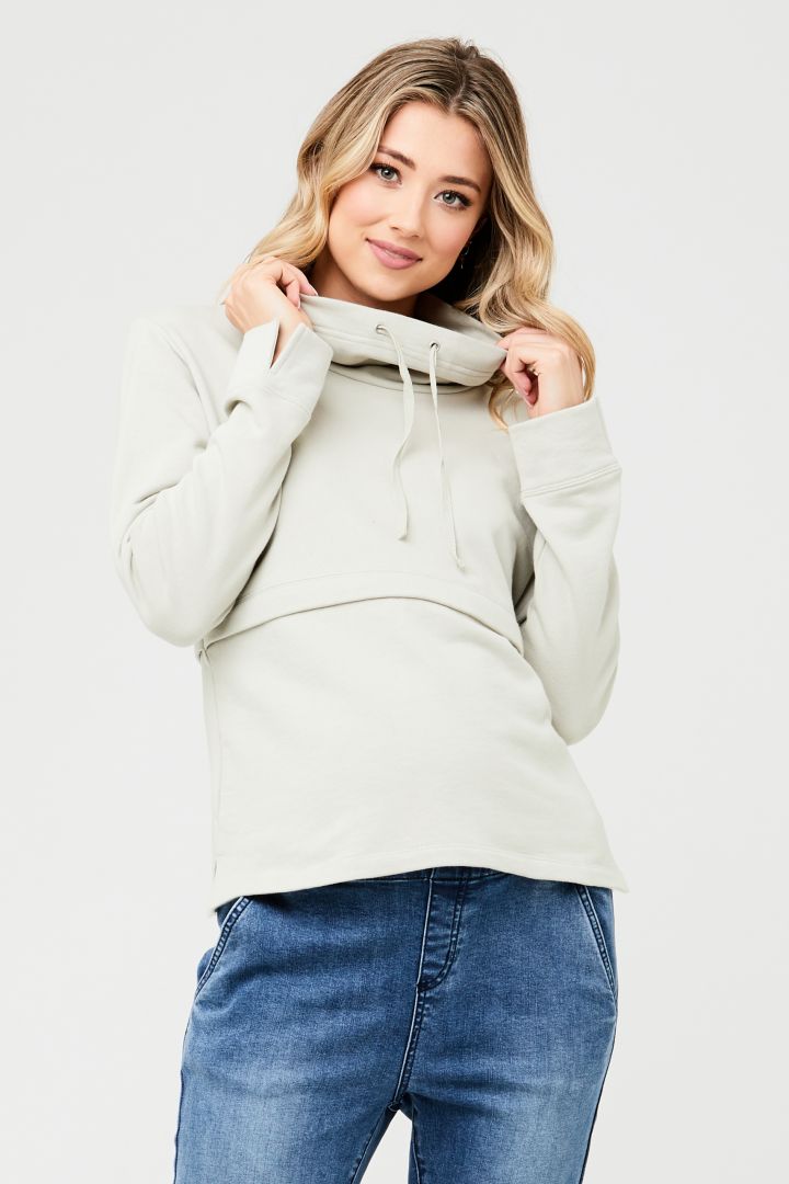 Cowl Neck Maternity and Nursing Sweater