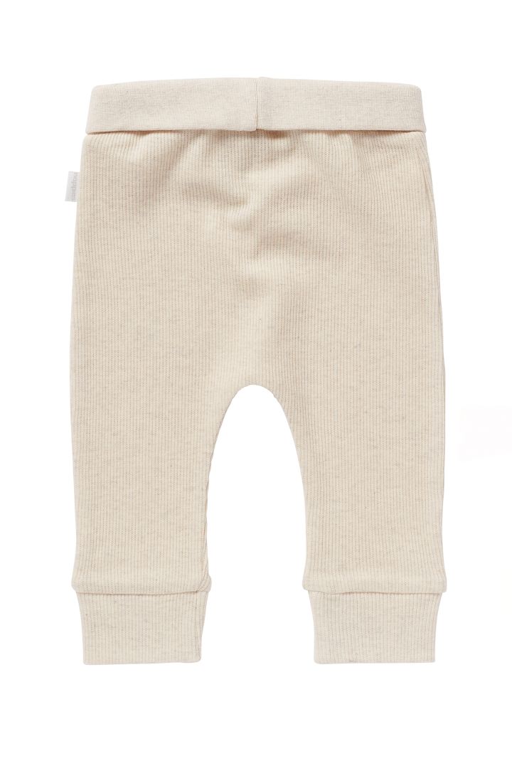Rib Knit Baby Trousers beige