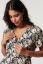Preview: Maternity and Nursing Dress with Leaves Print