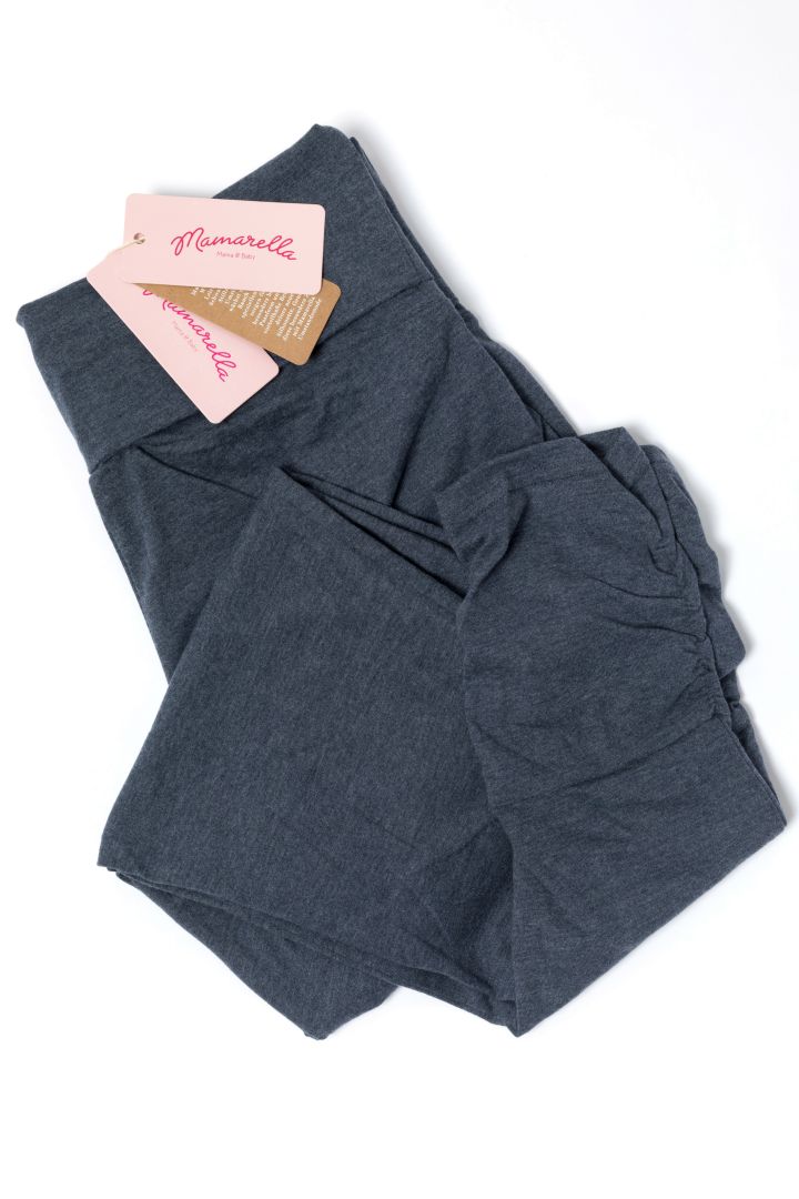 Lounge- und Pyjama Leggings blau melange