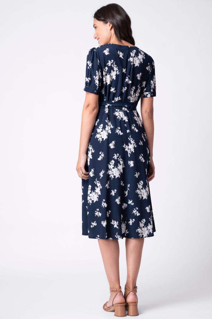 Maternity and Nursing Dress with Floral Print