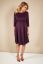 Preview: Maternity dress with submarine neckline wine red