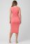Vorschau: Ribbed Midi Umstandskleid koralle