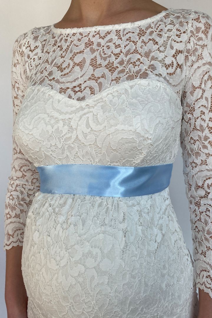 Satinschärpe hellblau