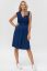 Preview: Maternity and Nursing Dress with Knot Detail Blue