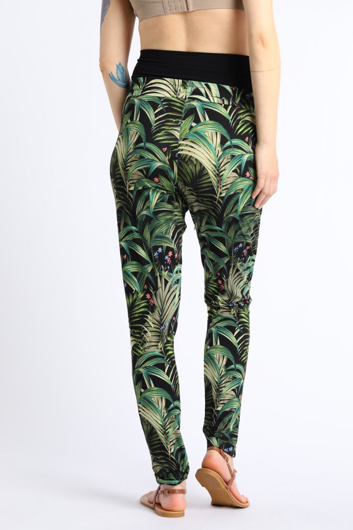 Ecovero Maternity Trousers with Palm Print