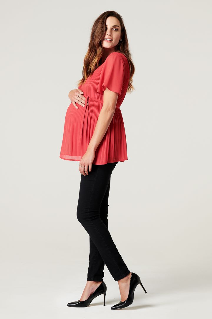 Eco Umstandsbluse mit Plissees