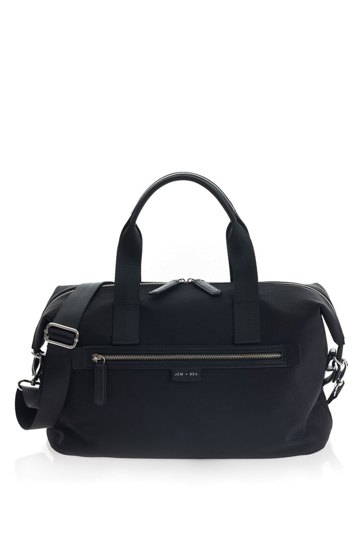 Wickeltasche aus recyceltem Nylon schwarz