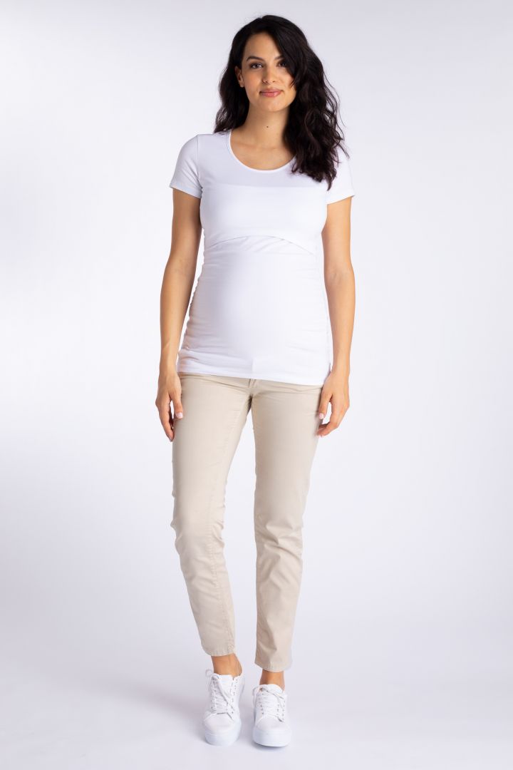 Chino Umstandshose aus Bio-Baumwolle sand