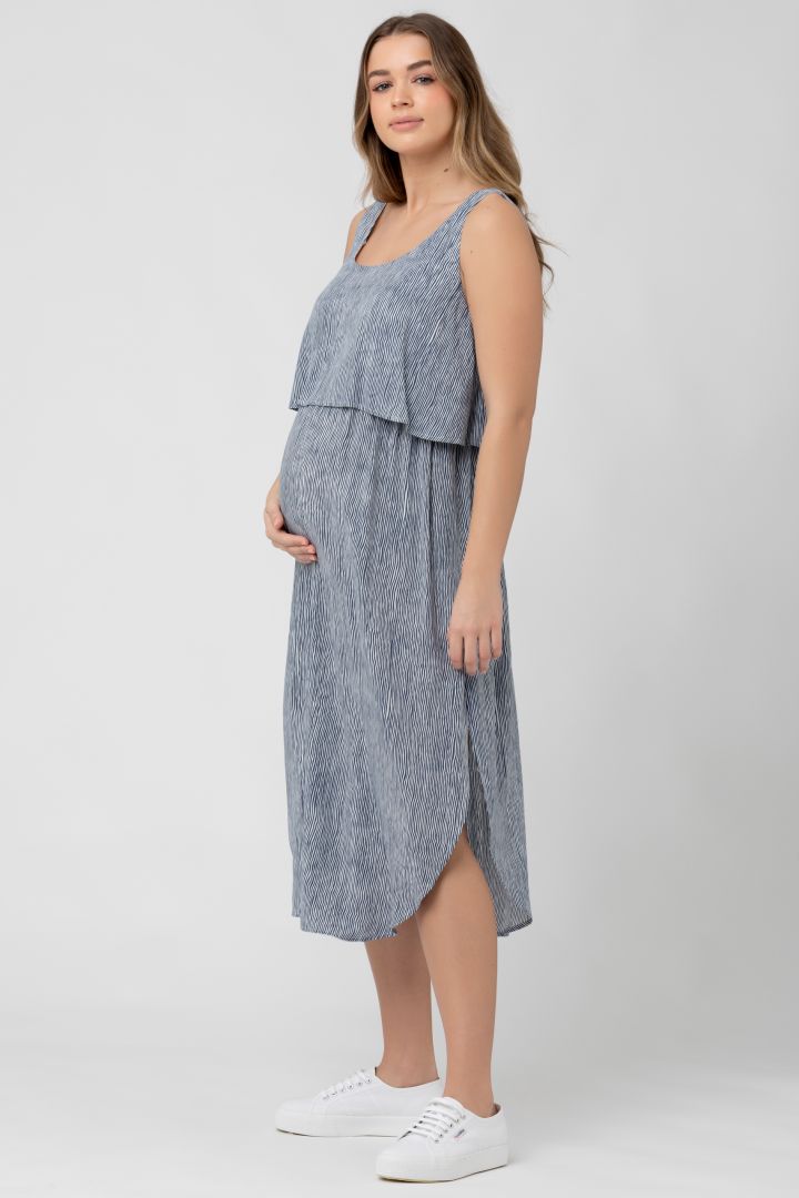 Midi Umstands- und Stillträgerkleid