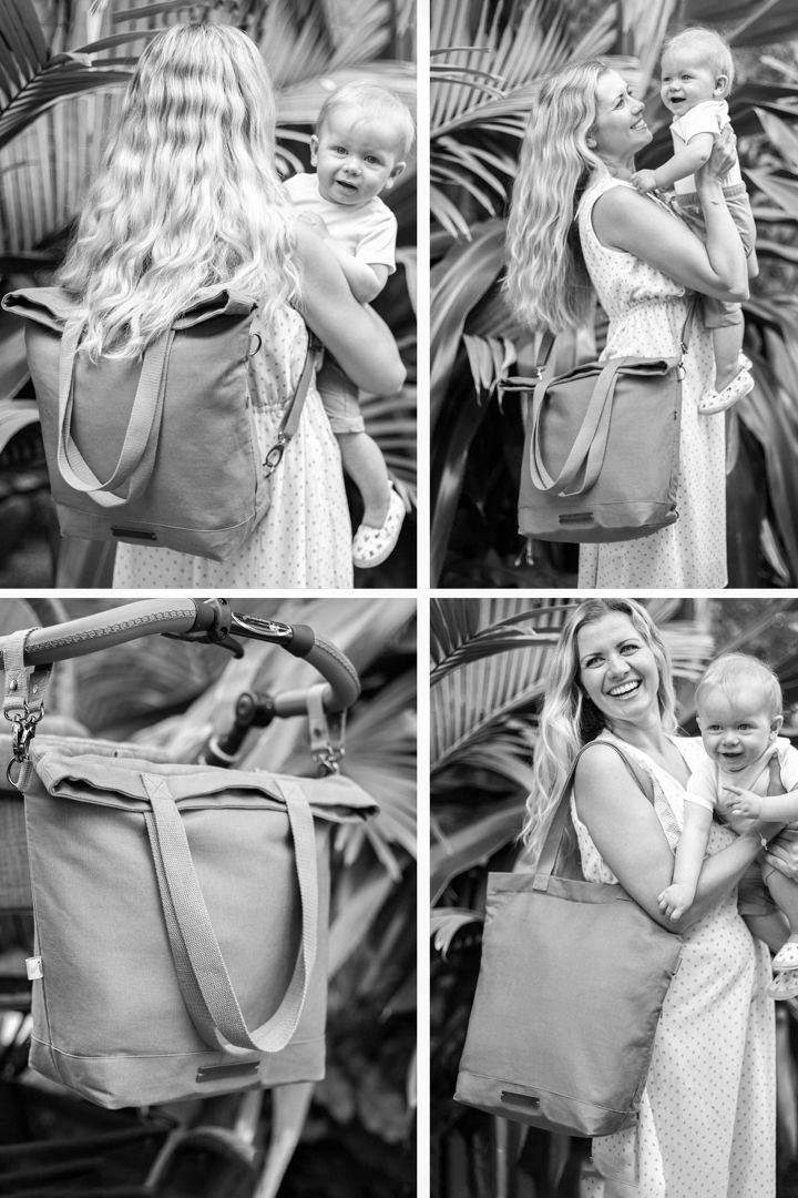 2 in 1 Wickeltasche und Rucksack Road Trip