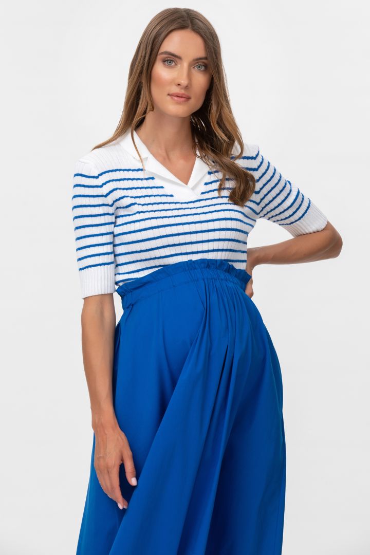 Midi Umstandsrock blau