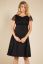 Preview: Maternity dress with lace top, black