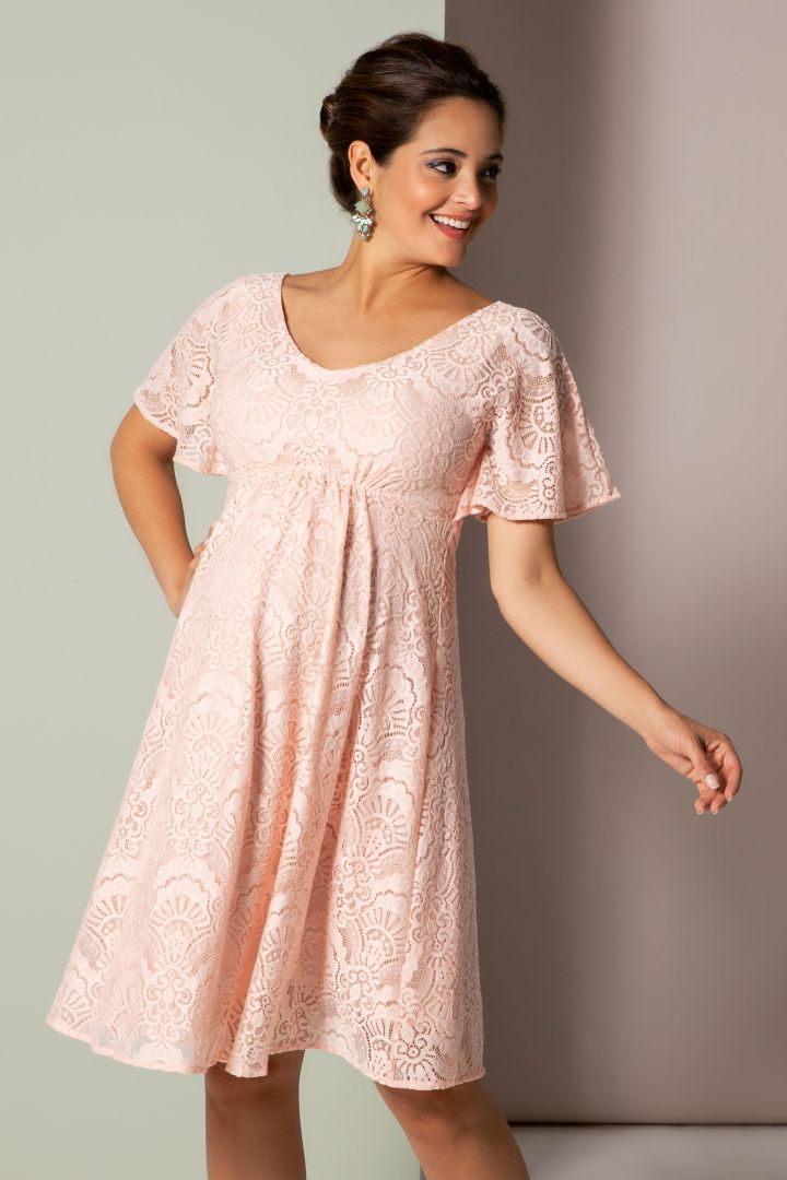 Umstandskleid mit Kimonoärmeln rosa