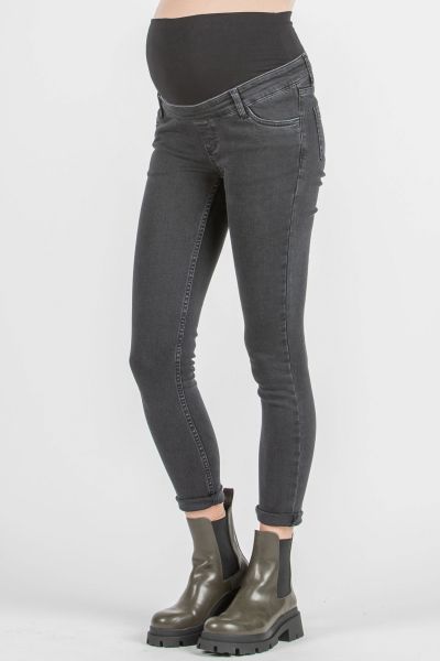 Skinny Umstandsjeans dunkelgrau