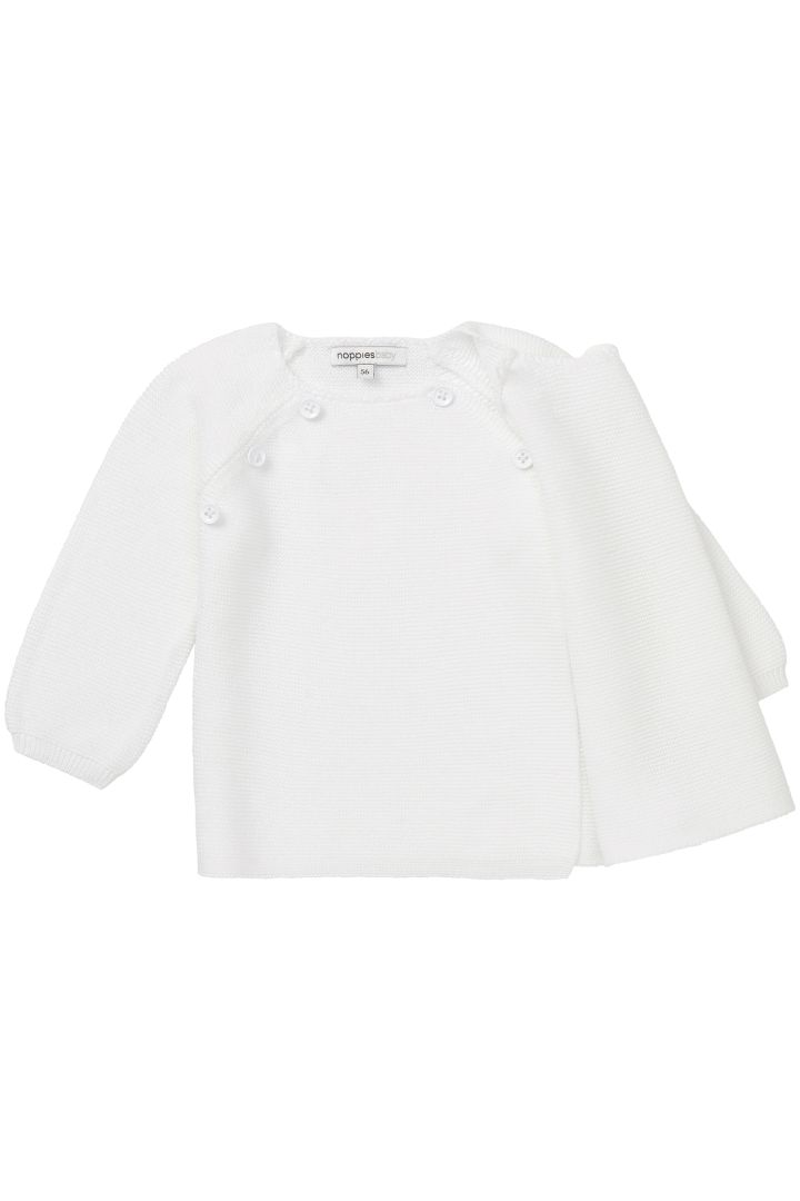 Organic Baby Wickel-Pullover weiß