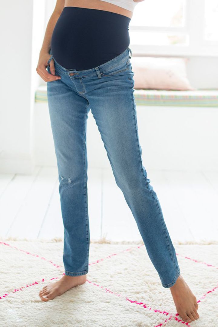 Ripped Boyfriend Umstandsjeans