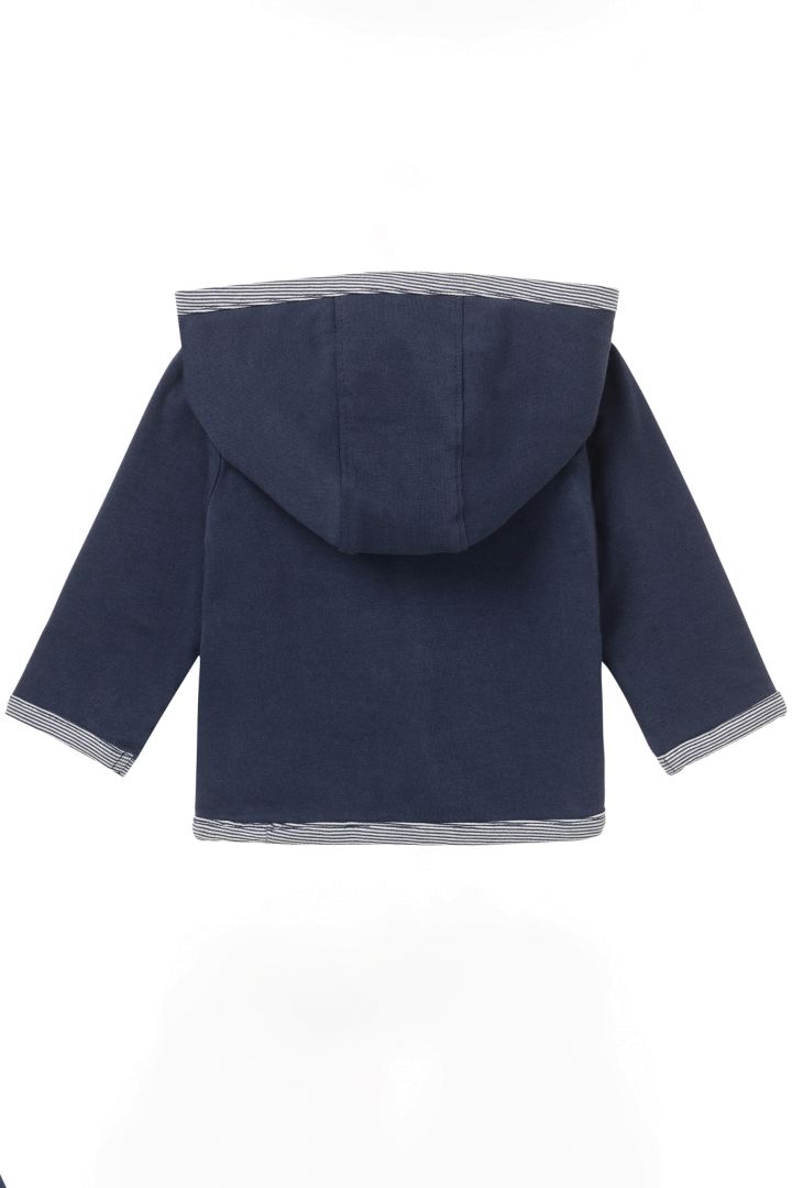 Organic Baby Wendejacke navy