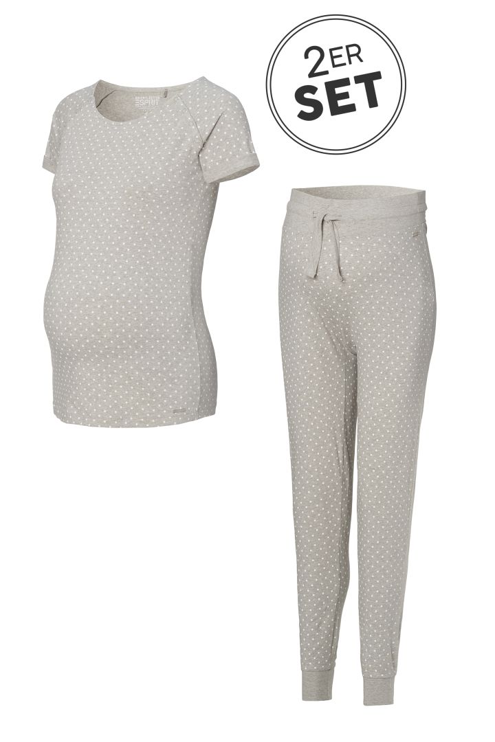 Organic Maternity and Nursing Pyjamas with Dots