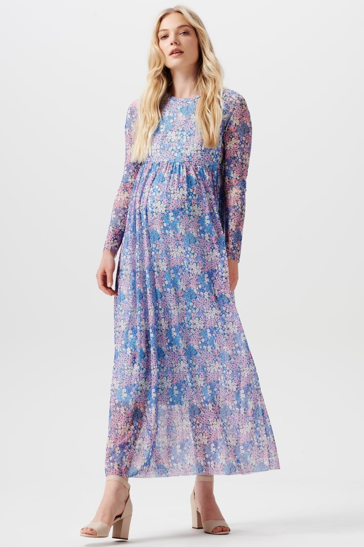 Maxi Umstandskleid mit Blumenprint