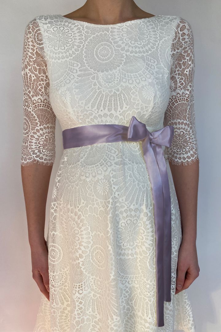 Satinschärpe lavendel