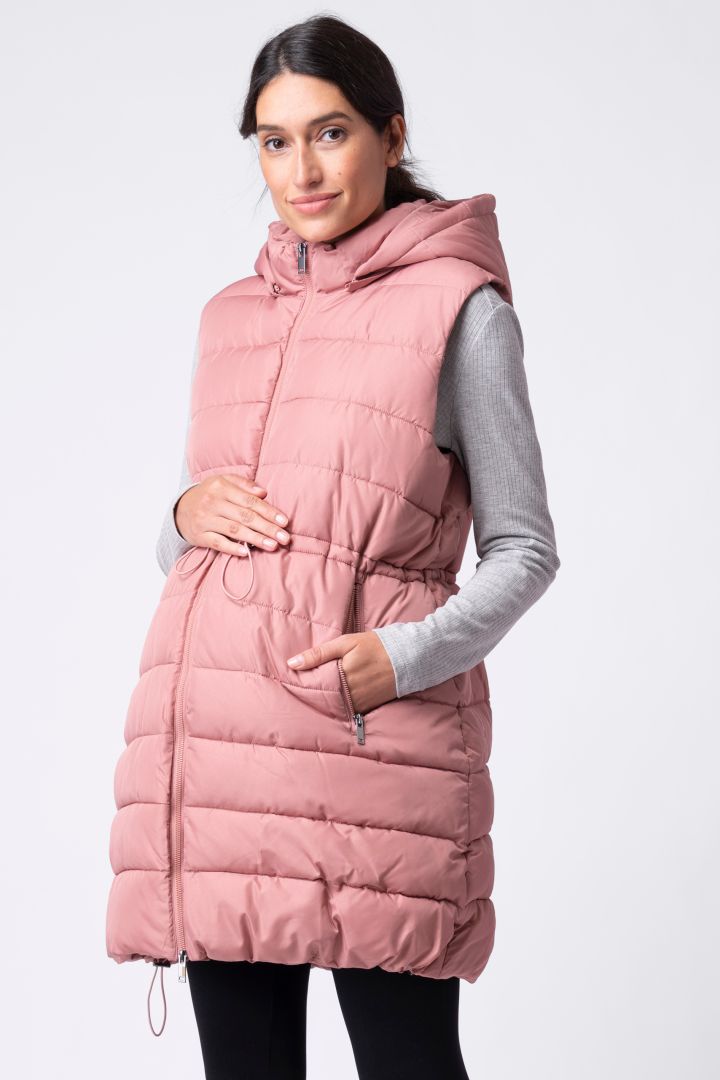 Eco Maternity and Babywearing Vest pink