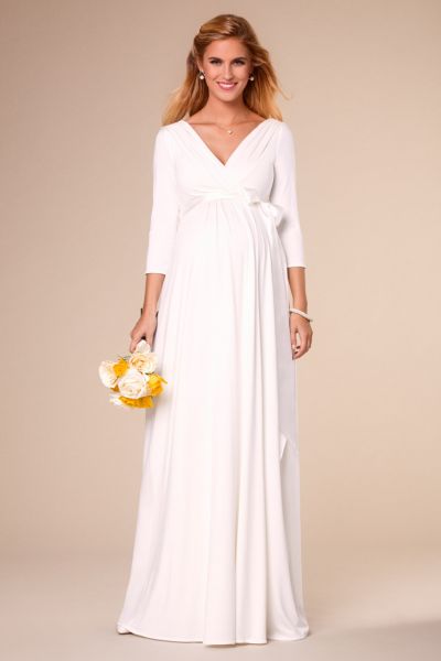 Umstandsbrautkleid lang