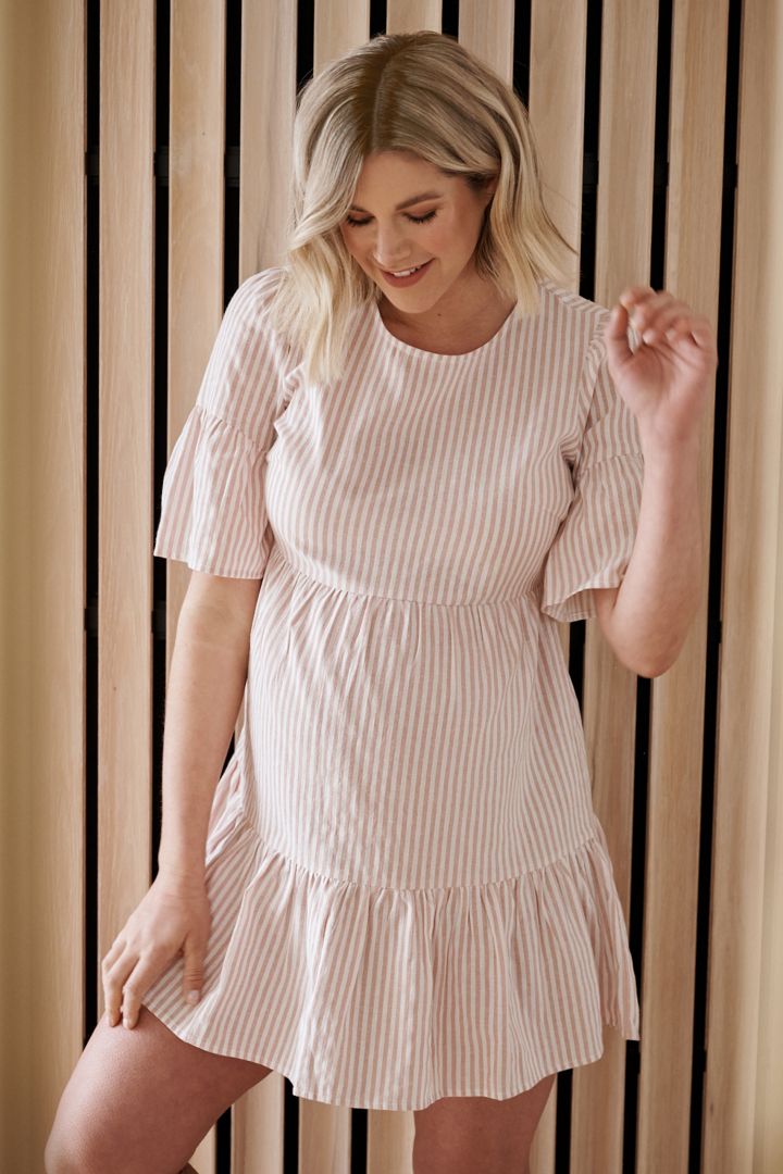 Maternity Dress with Bell Sleeves