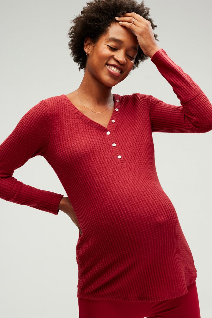Henley Maternity and Nursing Pyjama red