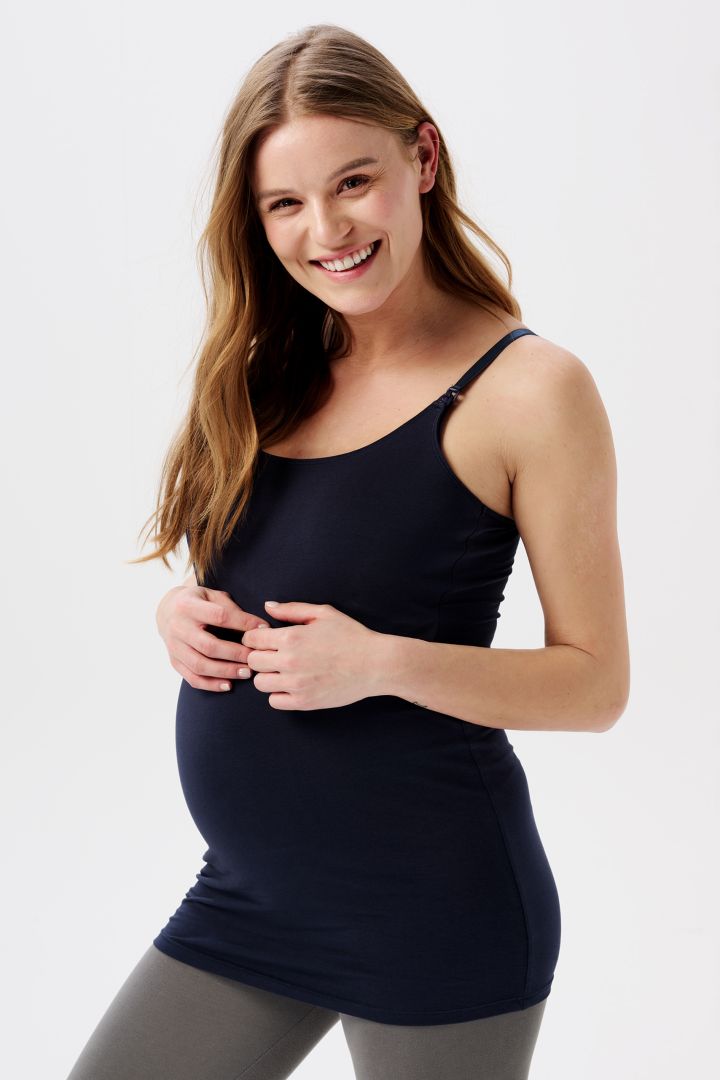 Organic Umstands- und Stilltop navy