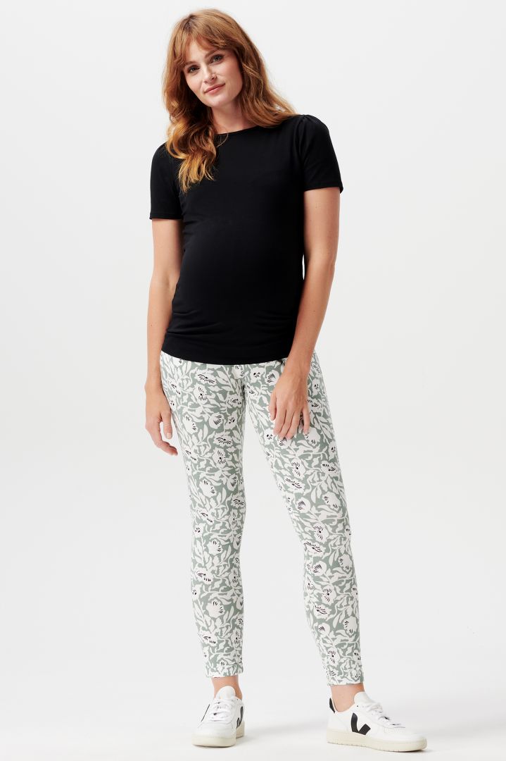 Ecovero Umstandshose mit Allover Print
