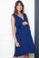 Vorschau: Umstands- und Stillkleid mit Bindegürtel blau