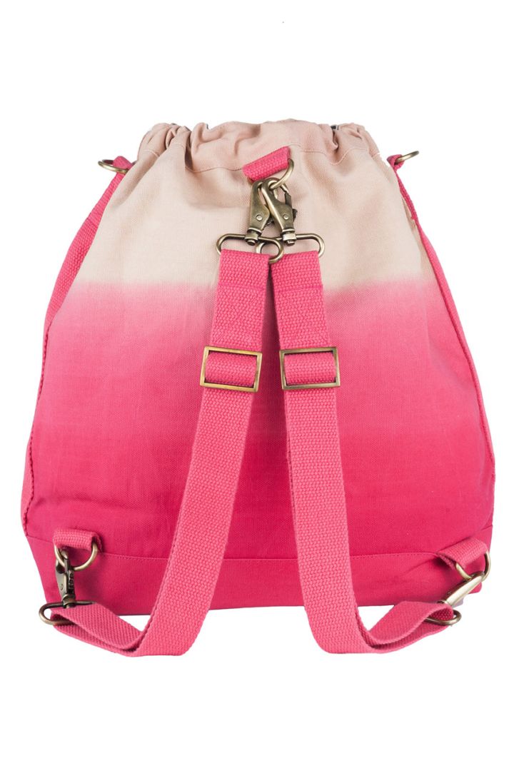 Wickelrucksack pink dip dye