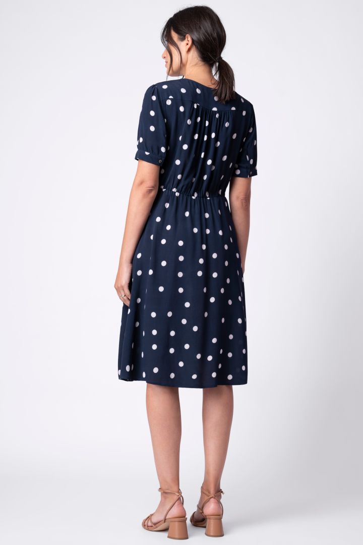 Polka Dot Maternity and Nursing Dress