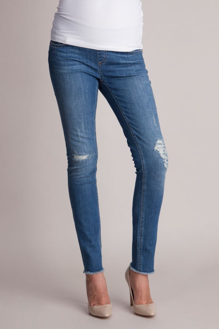 Ripped Umstandsjeans Slim Leg