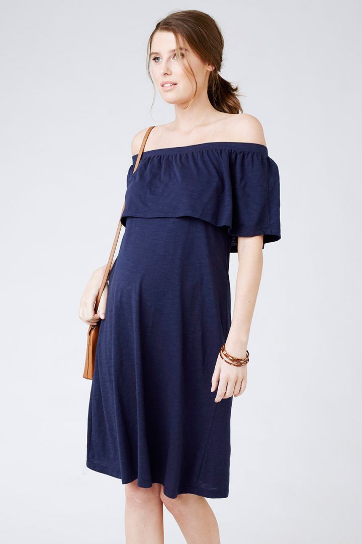 Cold Shoulder Umstandskleid