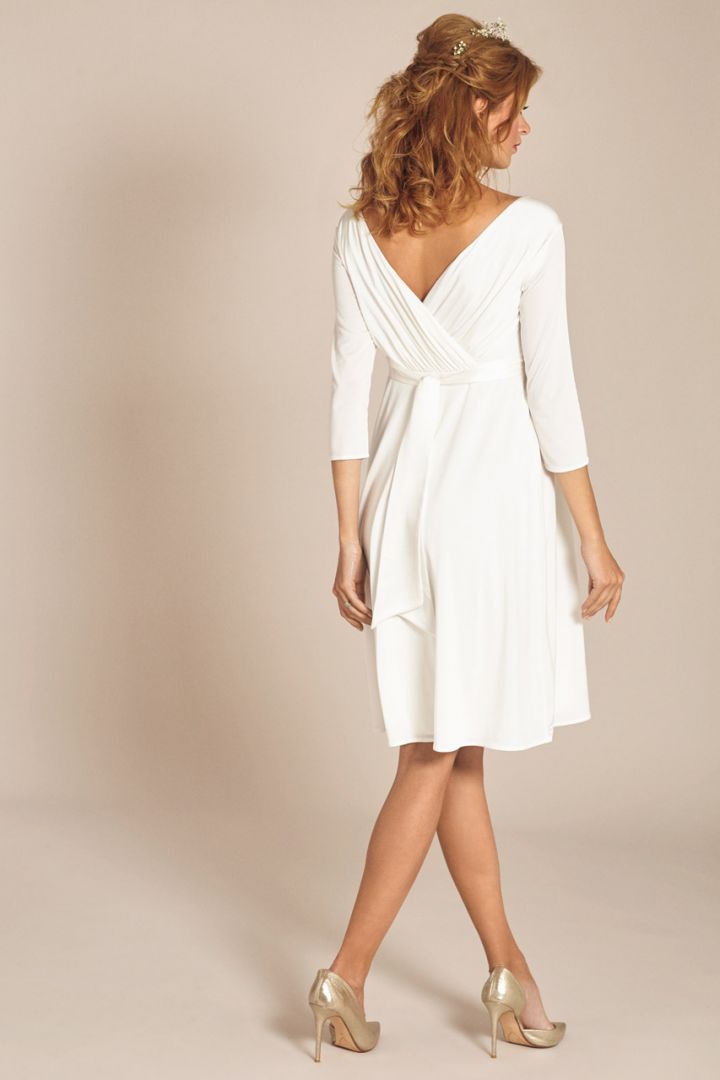 Umstandsbrautkleid mit Herzausschnitt