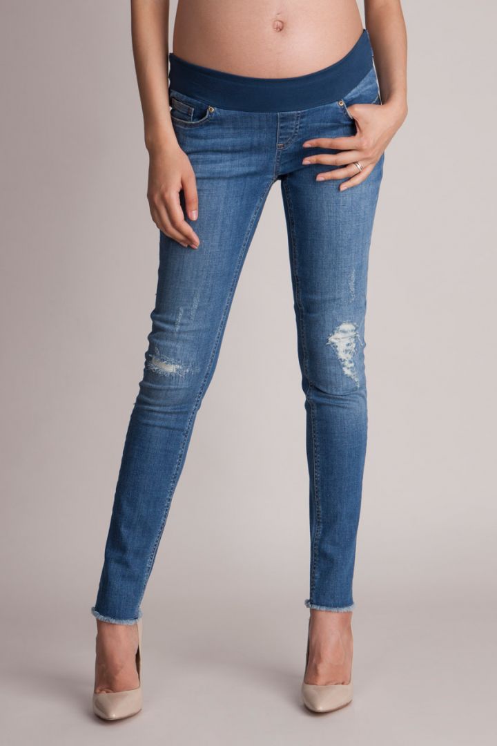 Ripped Umstandsjeans Slim Leg