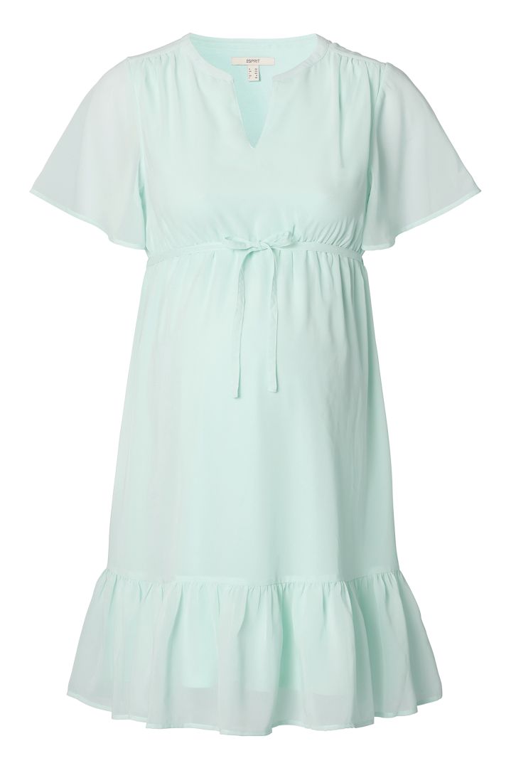 Eco Maternity Dress with Cap Sleeves mint