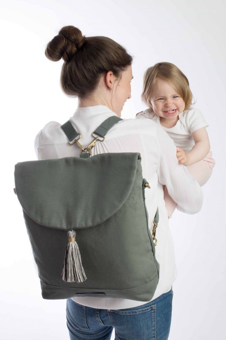 2 in 1 Wickeltasche und Rucksack Real Wanderer