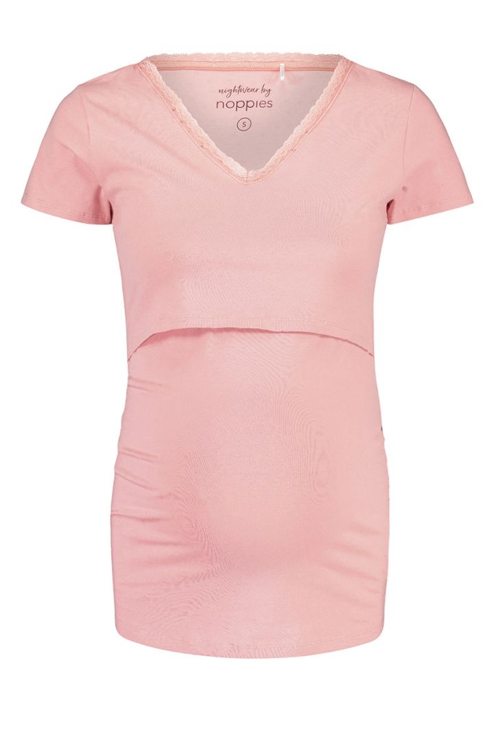 Umstands- und Stillshirt aus Bio-Baumwolle rosa