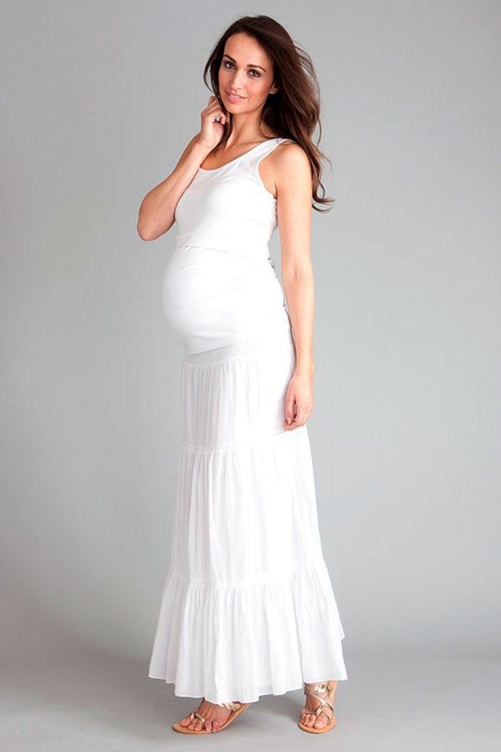 2 in 1 Maxi Umstandsrock und -kleid