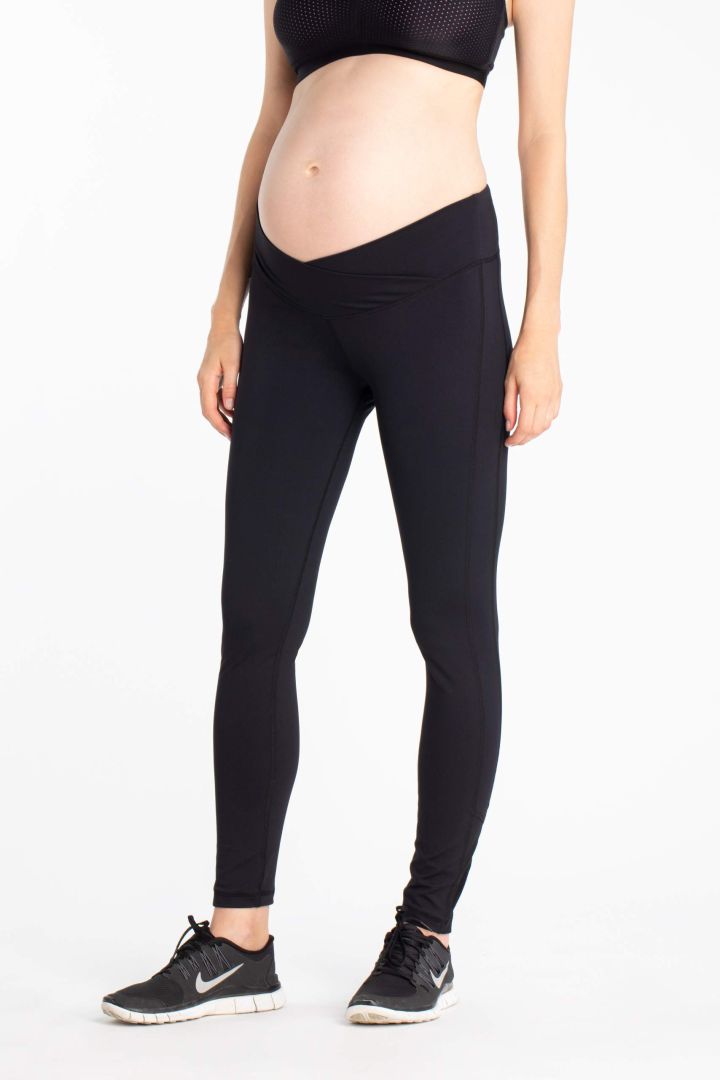 Sport Umstandsleggings mit Mesh Einsätzen