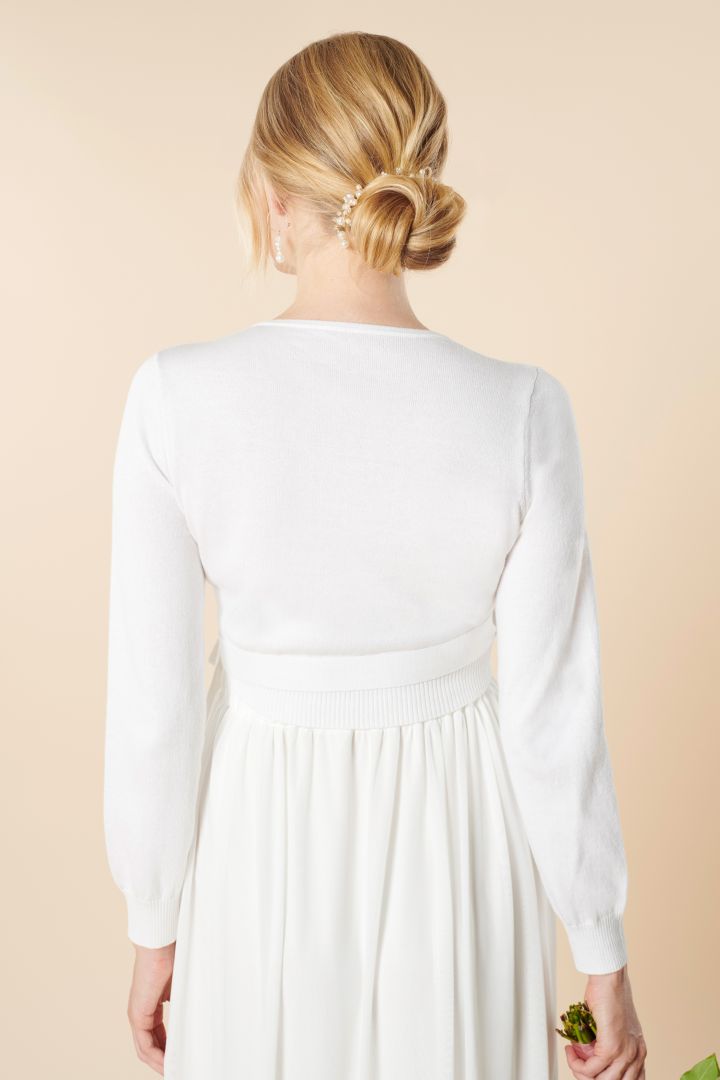 Braut Wickel-Cardigan mit Kaschmir