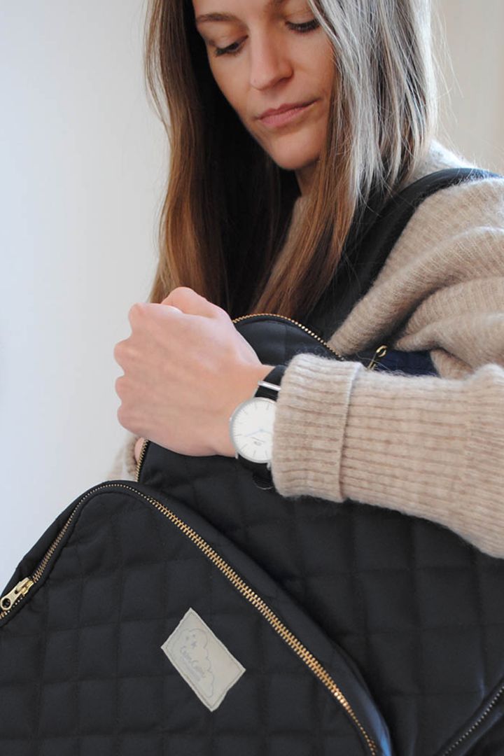 Eco Wickel-Rucksack schwarz