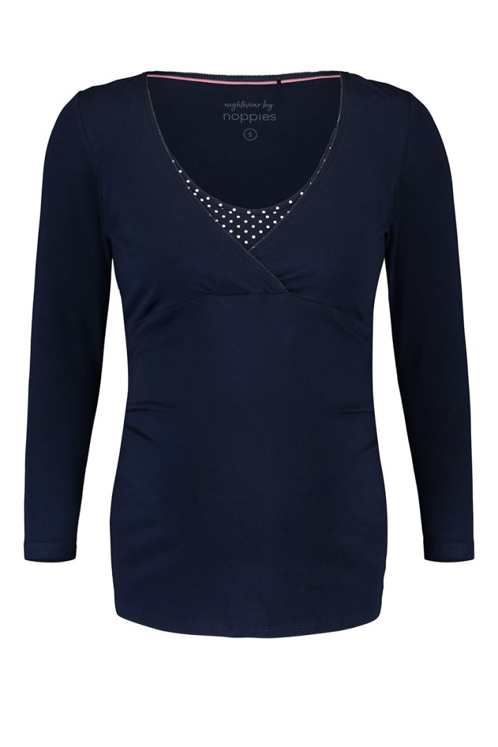 Umstands- und Stillshirt aus Bio-Baumwolle mit 7/8 Ärmeln