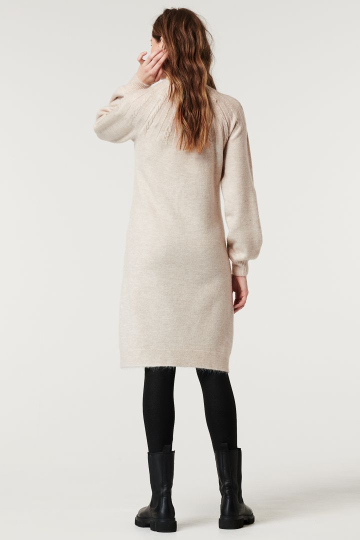 Strick-Umstandskleid mit Ballonärmeln